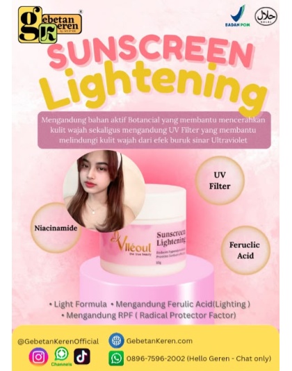 Vlleoul Sun Cream Lightining