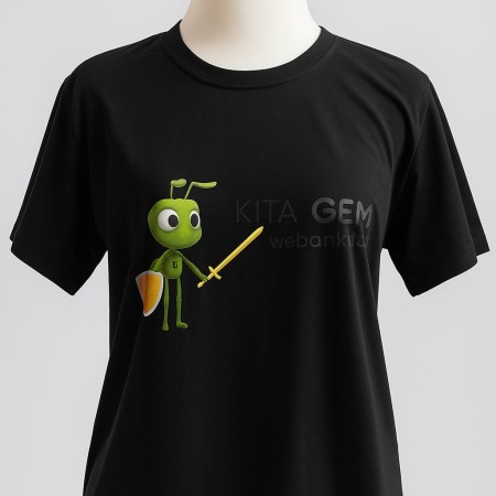 Kaos pendek logo sebut kita gen G