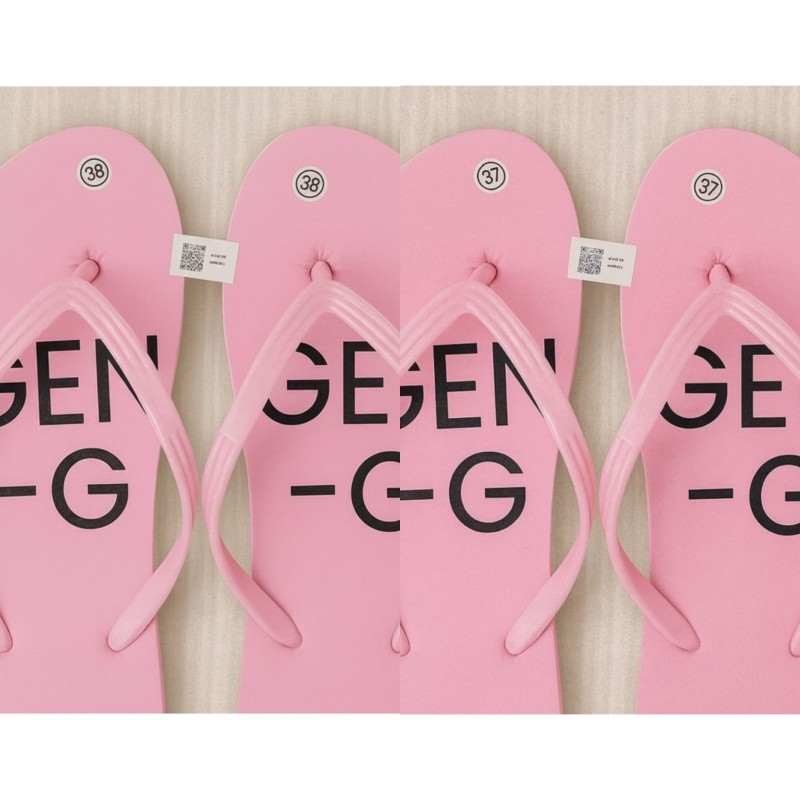 Sendal jepit pink motif gen g Sendal jepit pink motif gen g