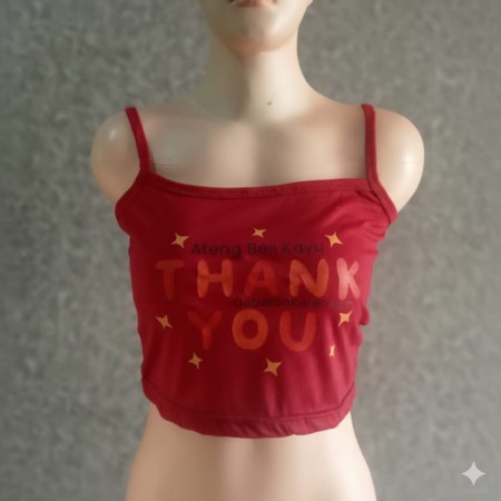 Tanktop crop w@w ateng beli kayu, thankyou!