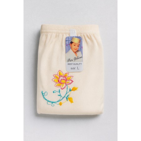 Celana dalam motif bunga kecil cream