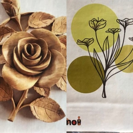 Kusmo hiasan dinding series flower