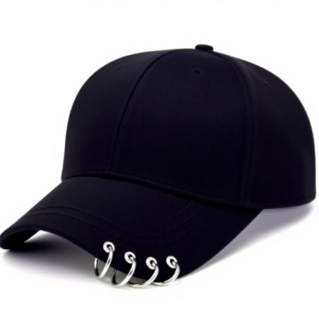 Topi anting polos hitam