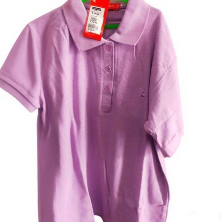 Baju polo wanita ungu soft