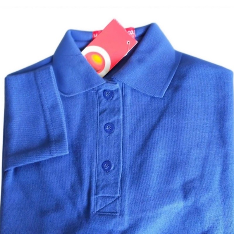 Baju polo wanita biru tua