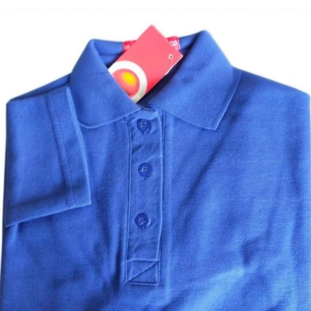 Baju polo wanita biru tua