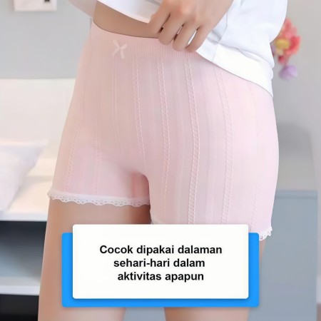 Celana pendek boxer wanita pink