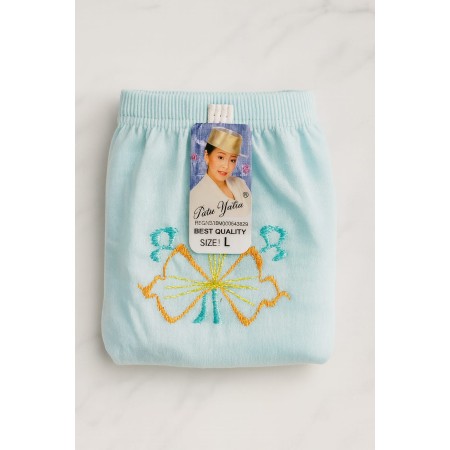 Celana dalam motif bunga kecil biru L