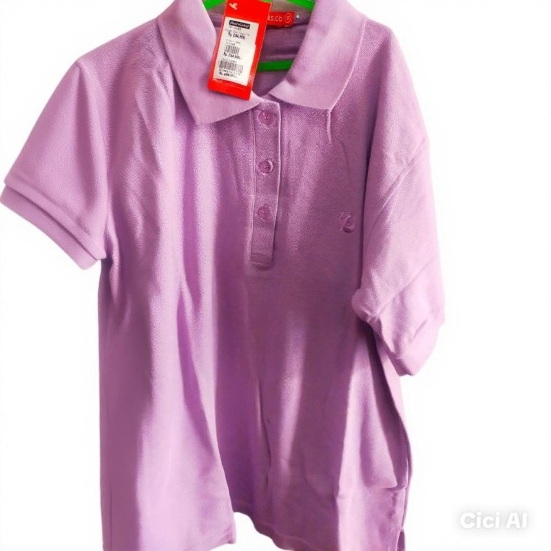 Baju polo wanita ungu soft Baju polo wanita ungu soft