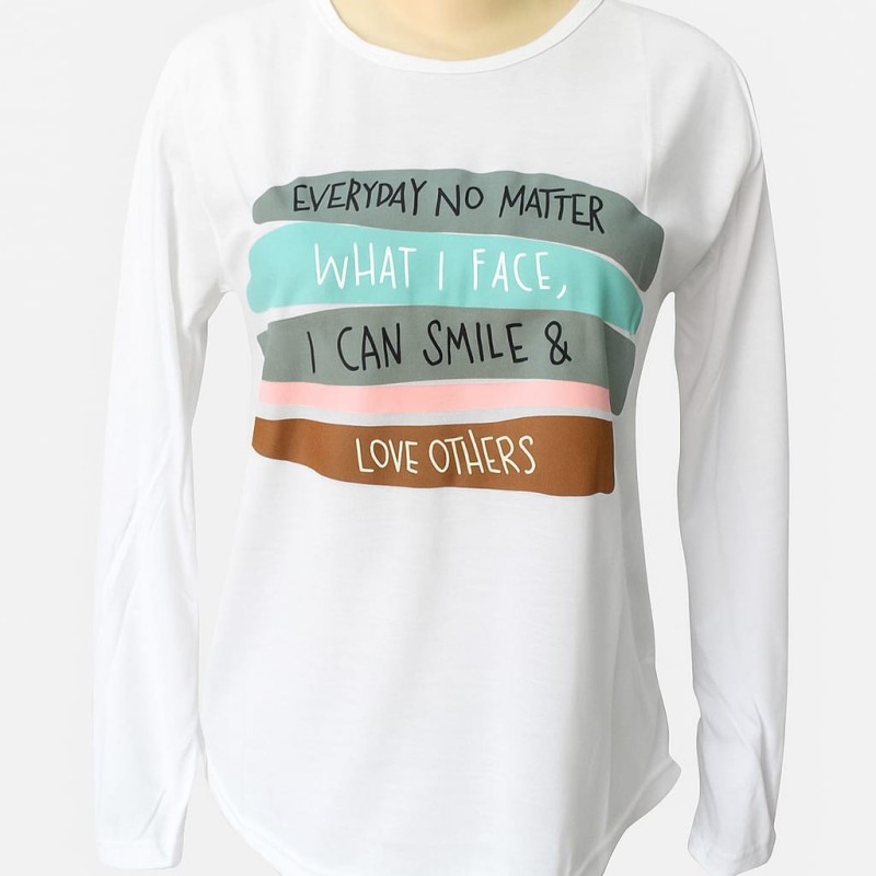 Longsleeve every day putih Longsleeve every day putih