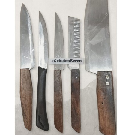 Set pisau dapur lancip