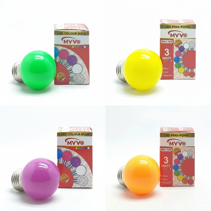 Lampu LED pingpong mac 3wat Lampu LED pingpong mac 3wat