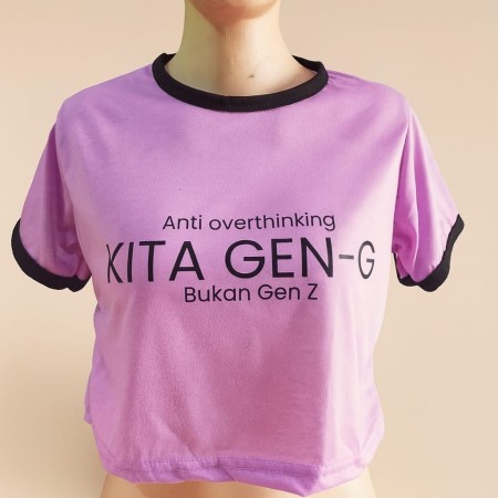 Baju Crop Kita Gen G Bukan Gen Z