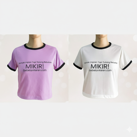 Baju Crop Banyak Impian Tapi Tukang Rebahan