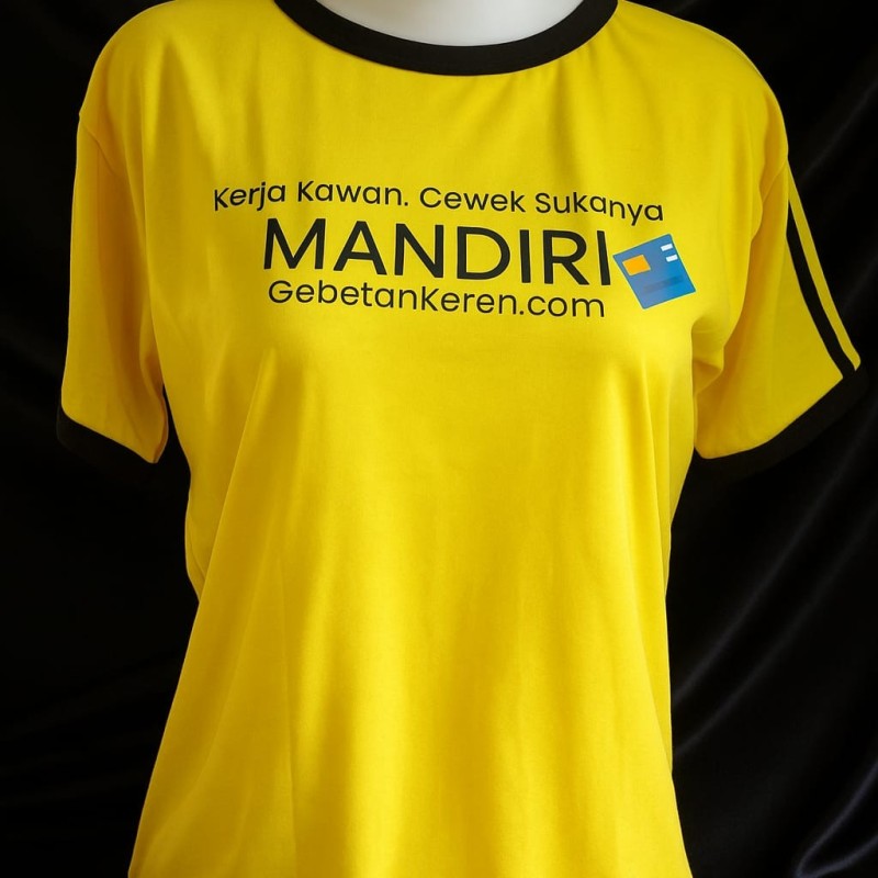 Baju lingkar bulat kuning mandiri Baju lingkar bulat kuning mandiri