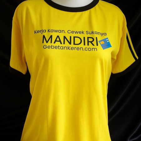 Baju lingkar bulat kuning mandiri