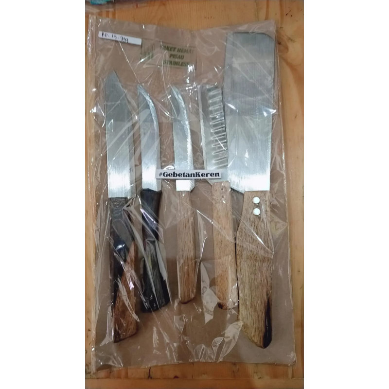 [Bisa UMKM] Set pisau dapur datar Primary (GKS Legok)