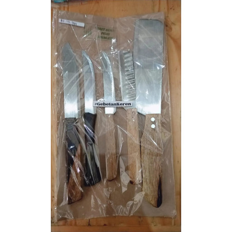 [Bisa UMKM] Set pisau dapur datar Primary (GKS Legok)