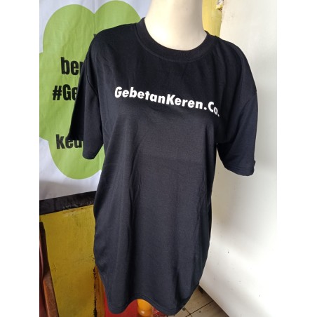Kaos gebetankeren.com hitam L Primary (GKS Legok)