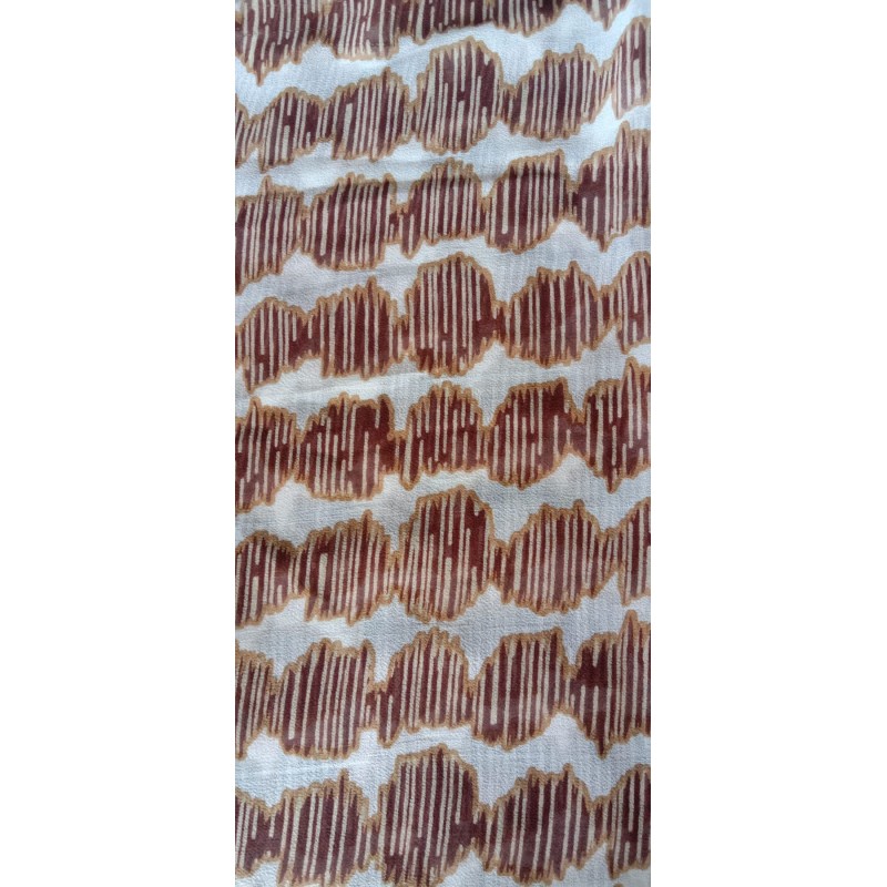 Kerudung safarah jilbab scraft coklat(GKS Legok)
