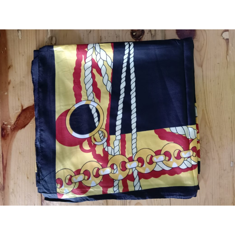Kerudung segi4 navy motif (GKS Legok)