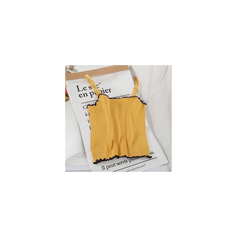 Tanktop lacta rib mustard (GKS Legok)