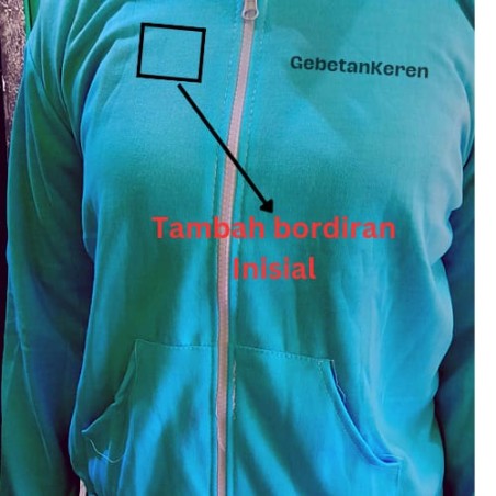 Tambah bordir inisial (GKS Legok)