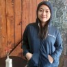 Hoodie wanita GebetanKeren warna navy ukuran all size(GKS Legok)