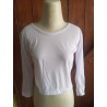 kaos crop lengan panjang putih (GKS Legok)