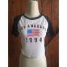 Te crop lengan pendek los angeles putih(GKS Legok)
