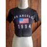 Te crop lengan pendek los angeles hitam (GKS Legok)