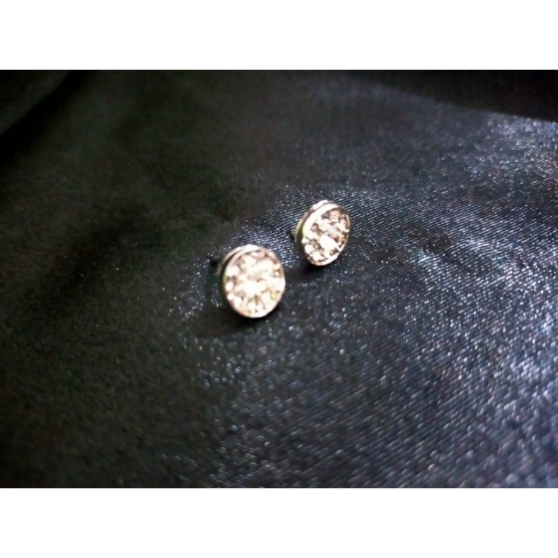 Anting lingkaran kristal silver (GKS Legok)