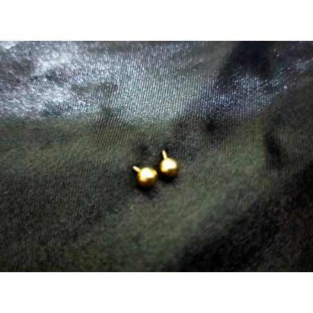 Anting bulat polos kecil gold(GKS Legok)