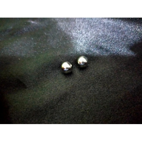 Anting bulat polos silver (GKS Legok)