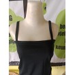 Tanktop Crop Tali Merek W@W Hitam  (GKS Legok)