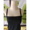 Tanktop Crop Tali Merek W@W Hitam  (GKS Legok)