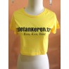 Kaos crop gebetan keren kuning (GKS Legok)