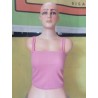 Tanktop Crop rib Pink  (GKS Legok)