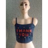 Tanktop crop navy ateng beli kayu, thankyou!(GKS Legok)