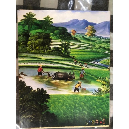 Kusmo hiasan dinding series landscape LS-009(GKS Legok)