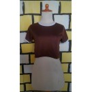 Baju crop polos coklat (GKS...