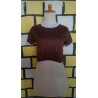 Baju crop polos coklat (GKS Legok)