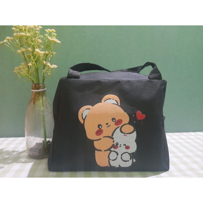 Tas bekal karakter beruang hitam(GKS Legok)