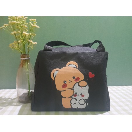 Tas bekal karakter beruang hitam(GKS Legok)