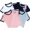 Kaos crop lingkar bulat putih (GKS legok)