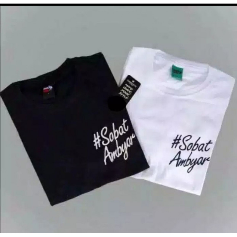 Kaos cowo sobat ambyar (putih)(GKS Legok)