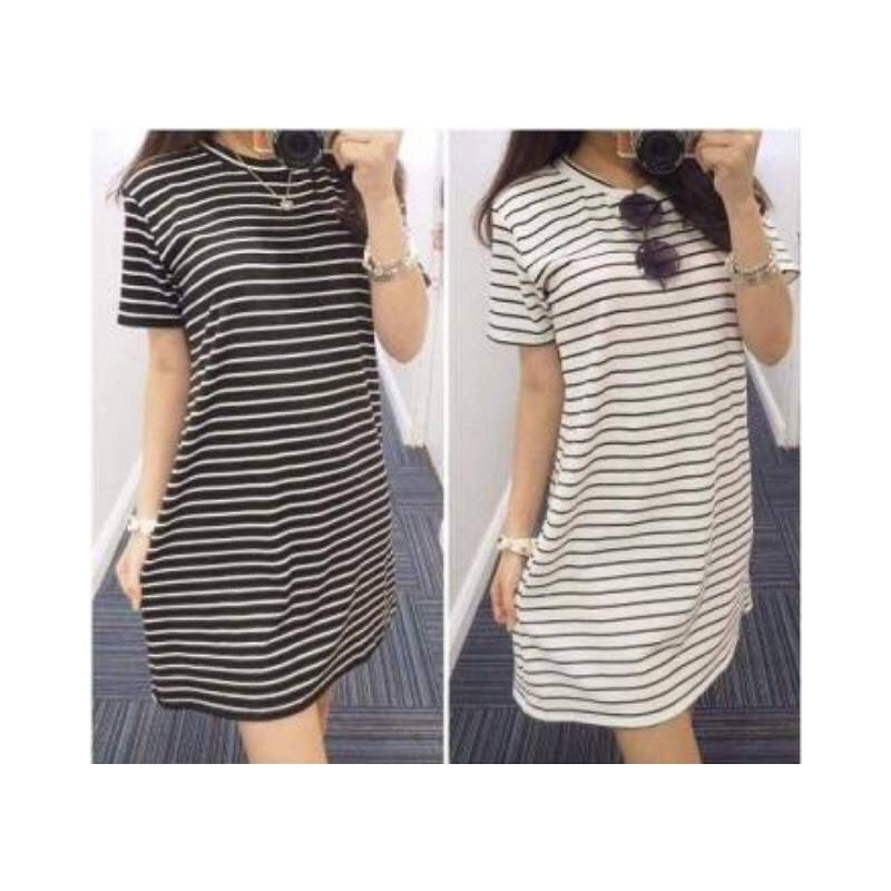 Dress salur putih (GKS Legok)