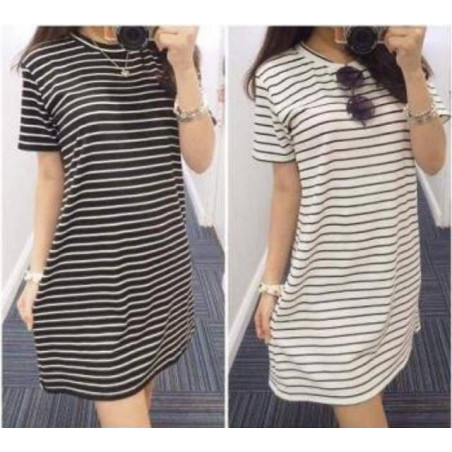 Dress salur putih (GKS Legok)
