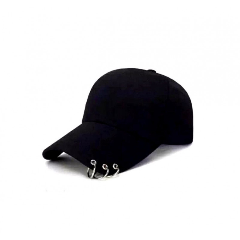 Topi anting polos (hitam) (GKS Legok)
