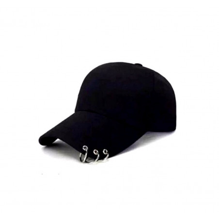 Topi anting polos (hitam) (GKS Legok)